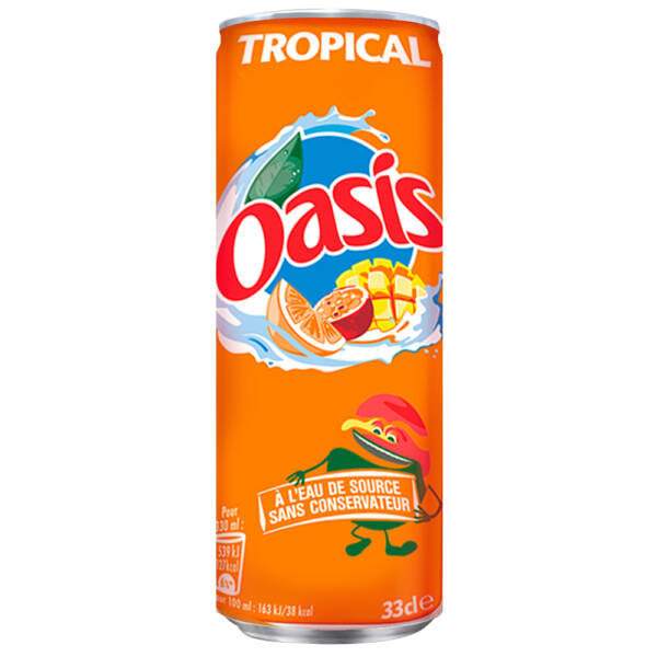 oasis tropical canette 33 cl