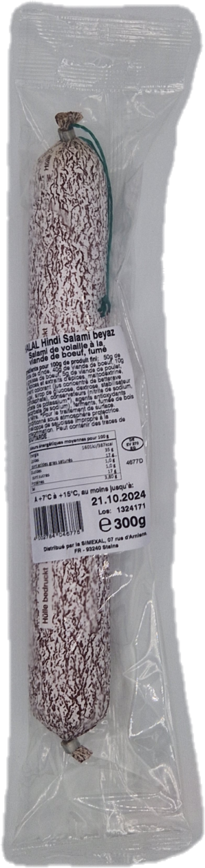 saucisson sec de volaille fume 300gr (beyaz hindi)4677