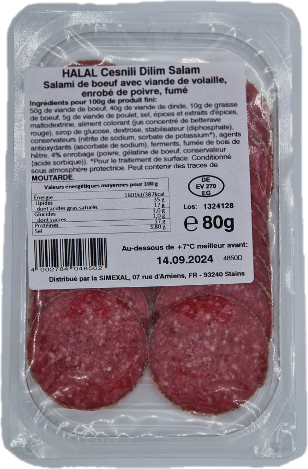 cesnili dilim salam 80gr (salami aux epices)4850