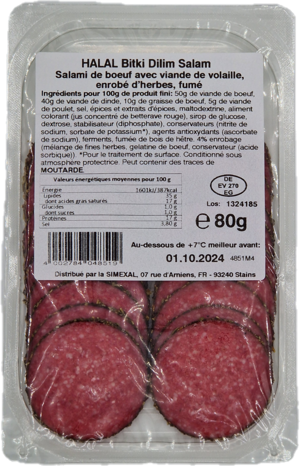 bitkili dilim salam 80gr (salami aux herbes)4851