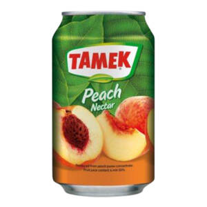 tamek peche nectar 25cl canette