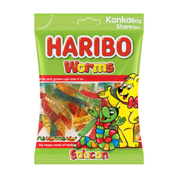 haribo worms 100gr (solucan)