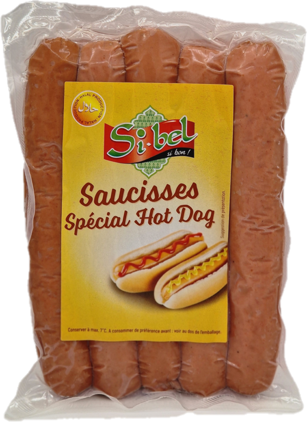 sibel hot dog saucisse 630gr