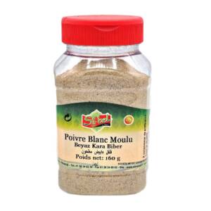 sibel pet poivre blanc moulu 160 gr