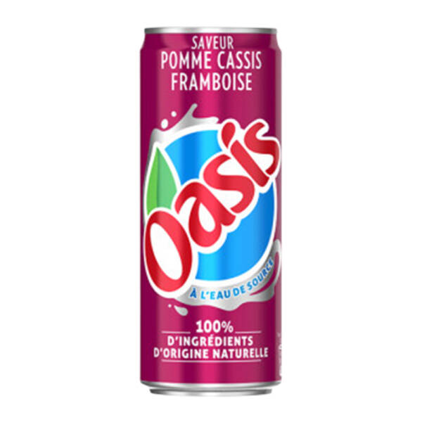 oasis pomme cassis canette 33 cl