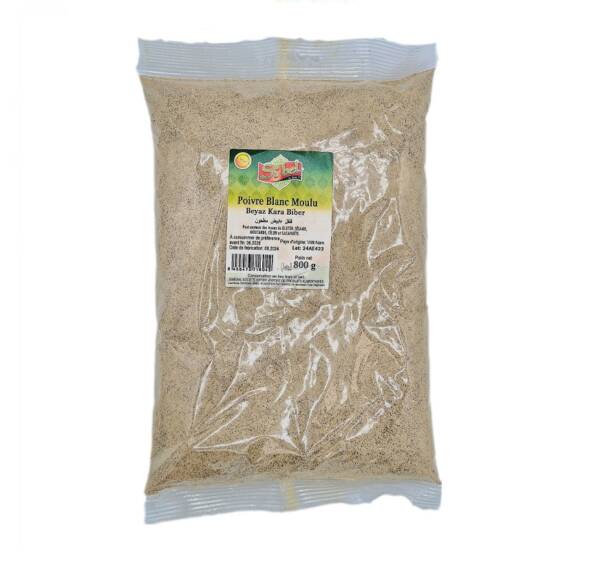 poivre blanc moulu 800gr (beyaz k.) simexal