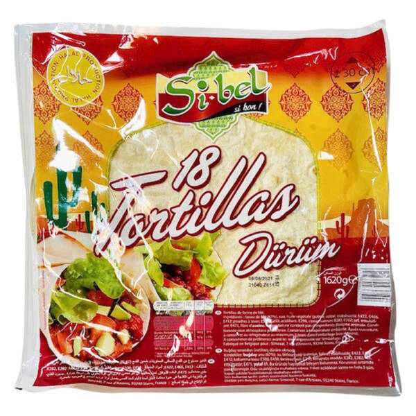 sibel tortillas 18pc-30cm 1,62kg