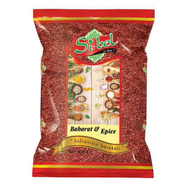 sibel piment en paillettes  doux 400gr ( tatli pul biber)