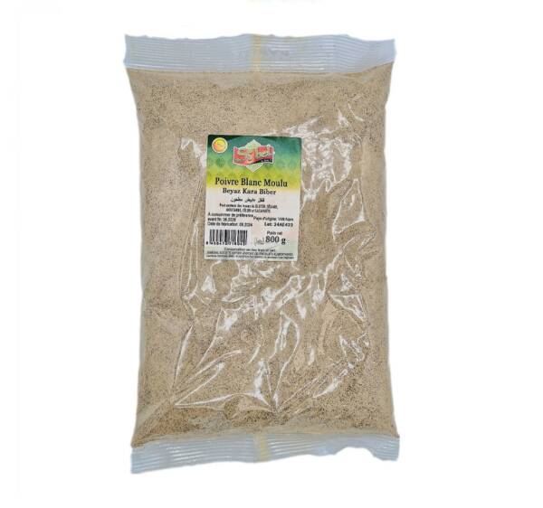 poivre blanc moulu 800gr  (beyaz k.) simexal