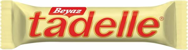 tadelle barre chocolat blanc noisette 30gr (beyaz)  18